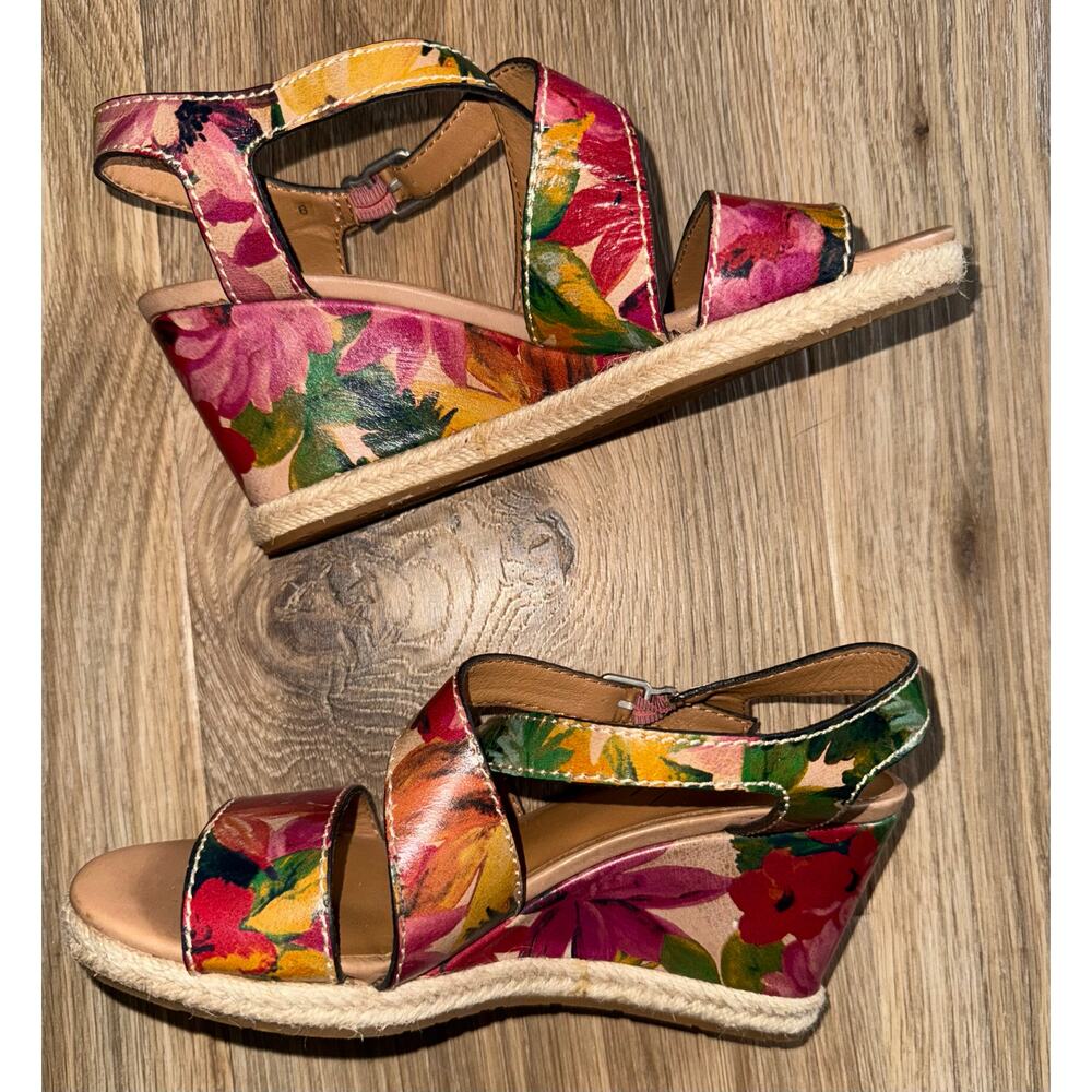 Patricia Nash floral wedge sandals - size 6 - A-U5 - Picture 6 of 10
